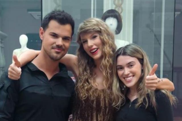 <p>Taylor Lautner, Taylor Swift and Taylor Dome </p>