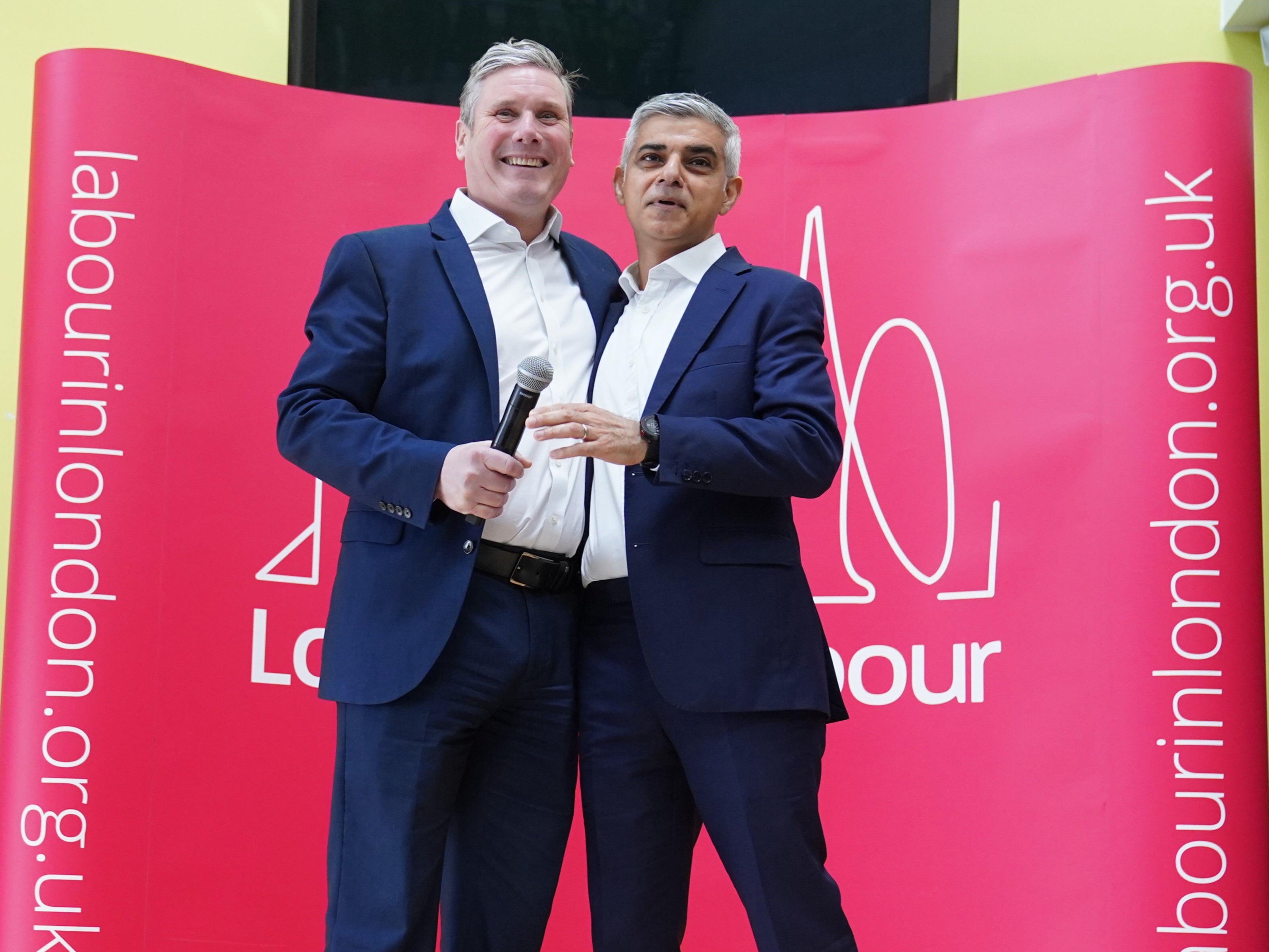 Labour leader Keir Starmer and Mayor of London Sadiq Khan
