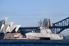 US navy secretary says Australian multination military exercise demonstrates unity to China