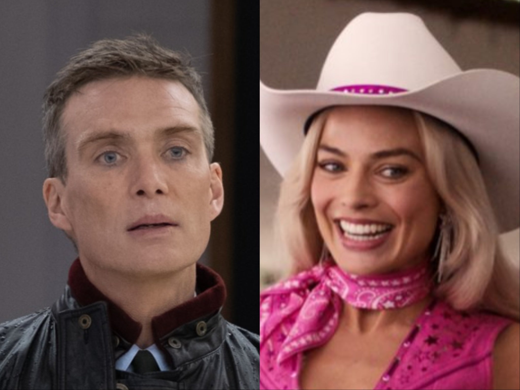 Cillain Murphy in ‘Oppenheimer’ and Margot Robbie in ‘Barbie'