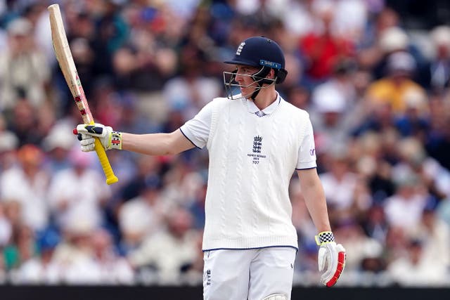 Harry Brook reached another Test fifty (Mike Egerton/PA)