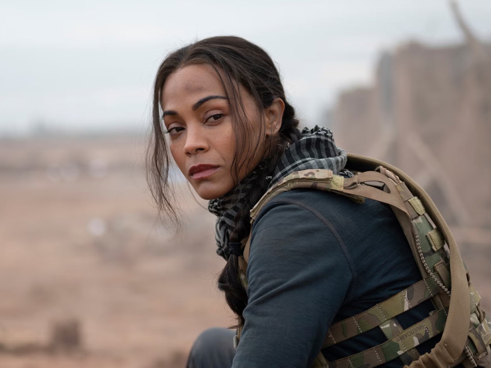 Special ops lioness. Zoe Saldana.