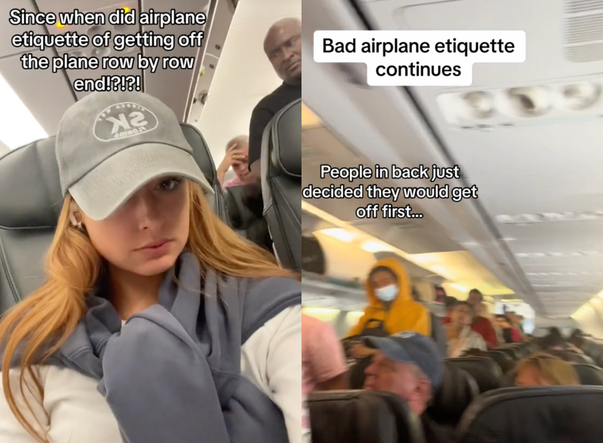 People are sharing photos of airline passengers who don t exit by