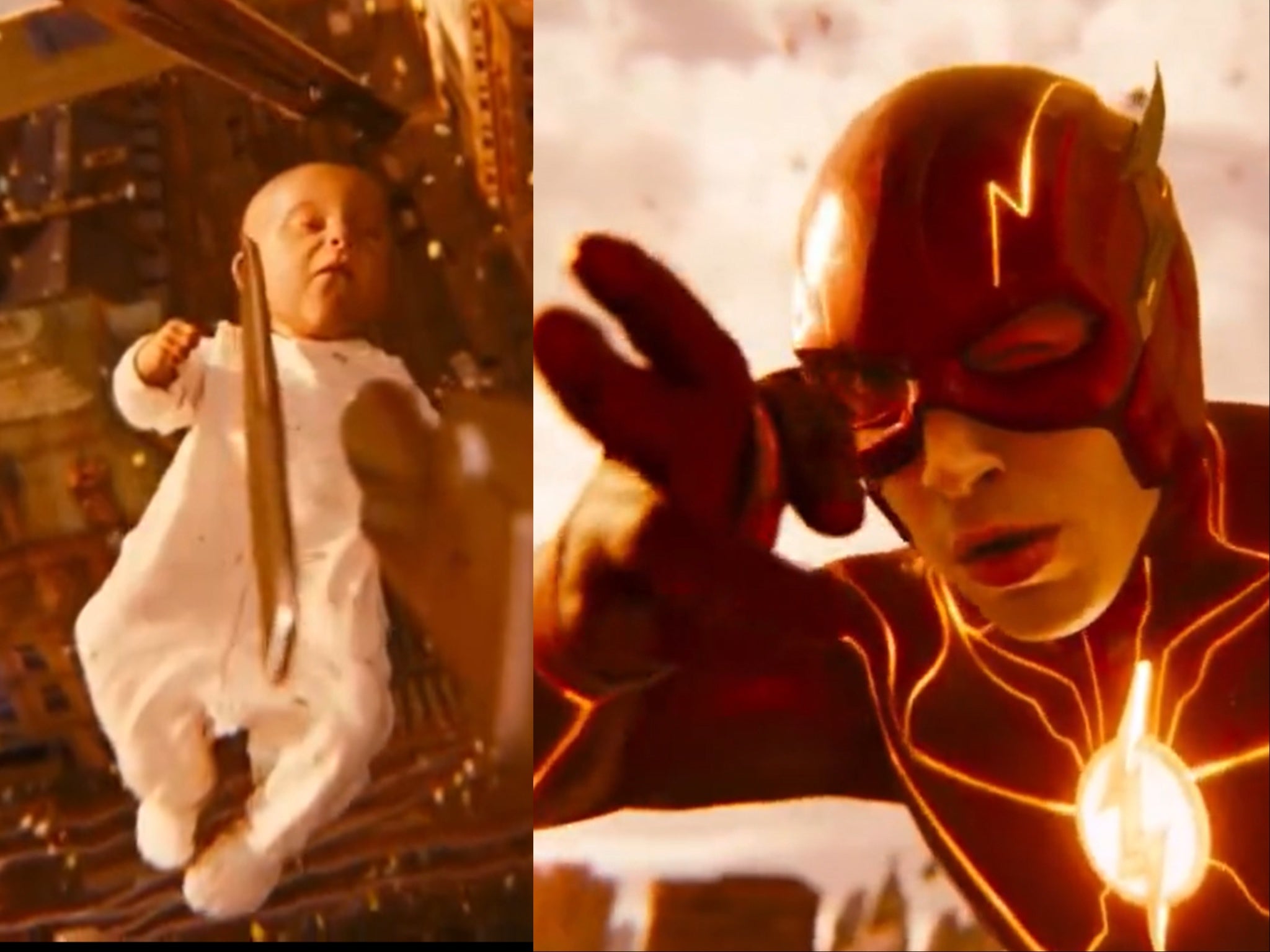 The Flash goes viral thanks to Looney Tunes-esque scene with flying babies The Independent photo