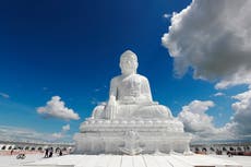 Myanmar's generals unveil giant Buddha statue as they seek to win hearts and minds during civil war