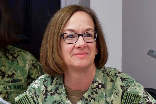 <p>Navy First Female Chief</p>