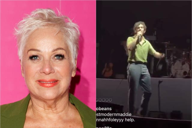 <p>Denise Welch and Matty Healy performing in Kuala Lumpur, Malaysia</p>