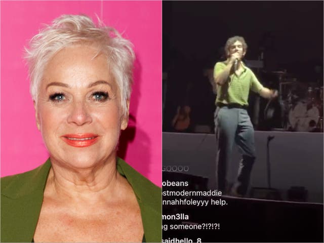 <p>Denise Welch and Matty Healy performing in Kuala Lumpur, Malaysia</p>