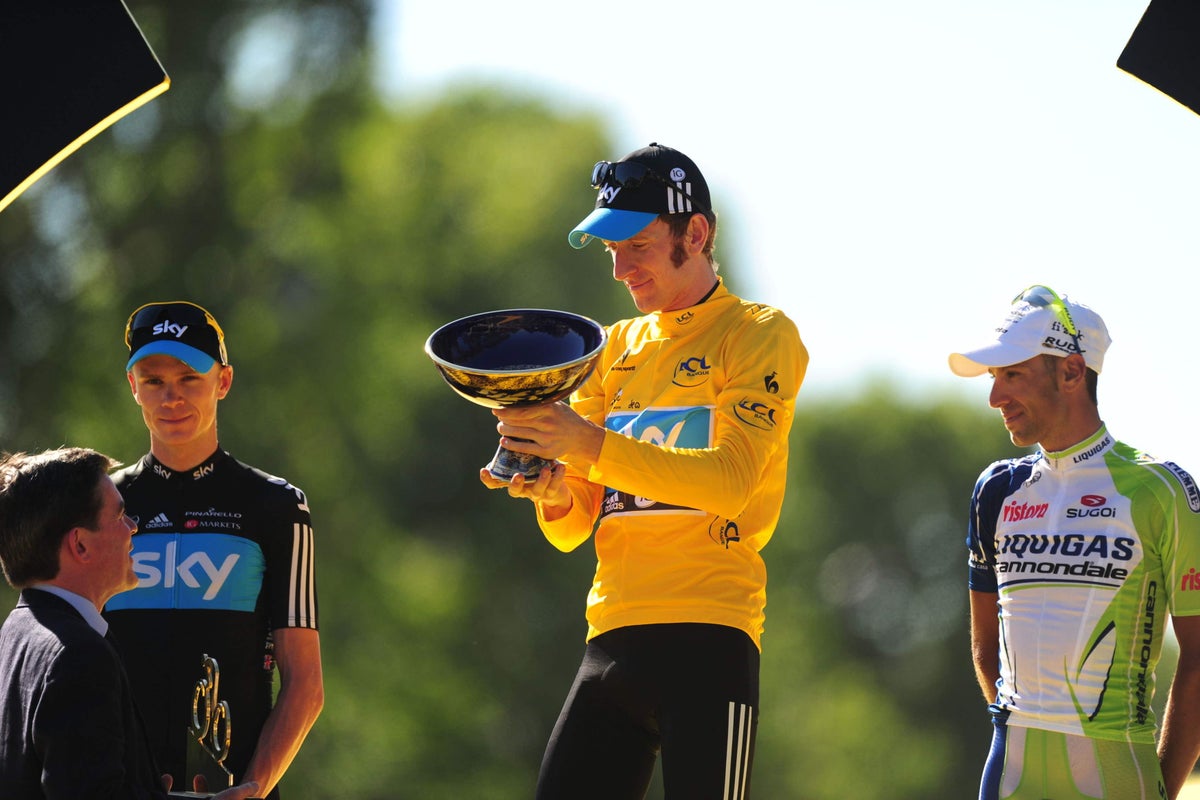 On this day in 2012: Bradley Wiggins celebrates historic Tour de France victory