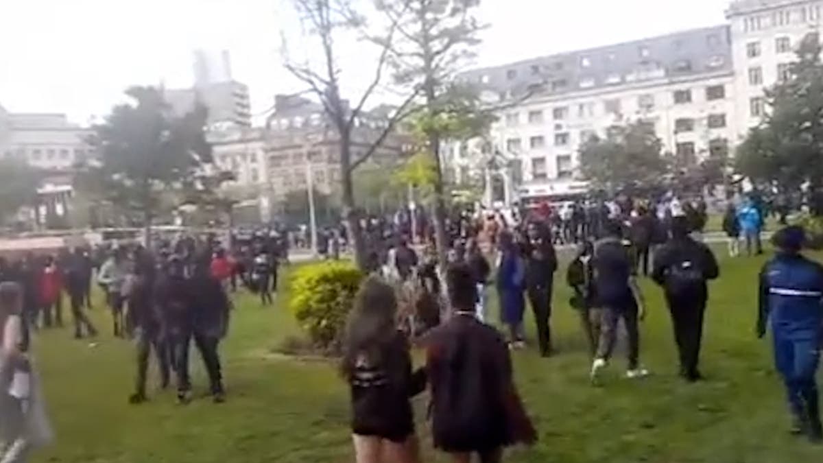 Manchester students wreak havoc in city centre on last day of term Manchester students wreak havoc in city centre on last day of term