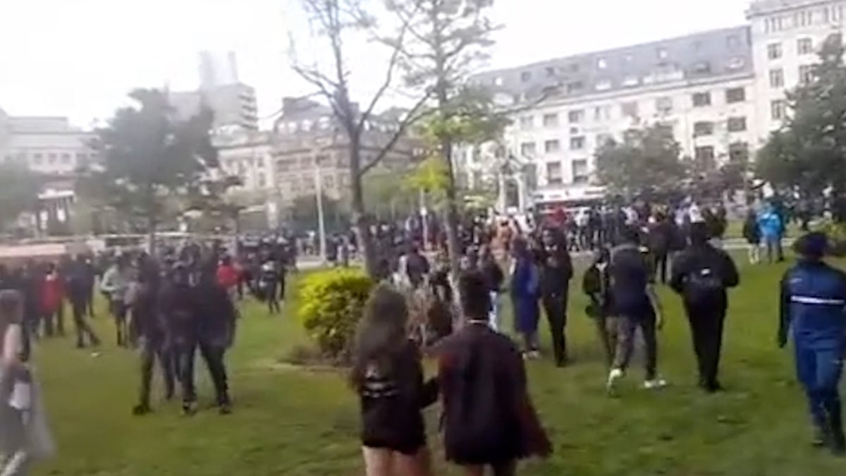 Manchester students wreak havoc in city centre on last day of term