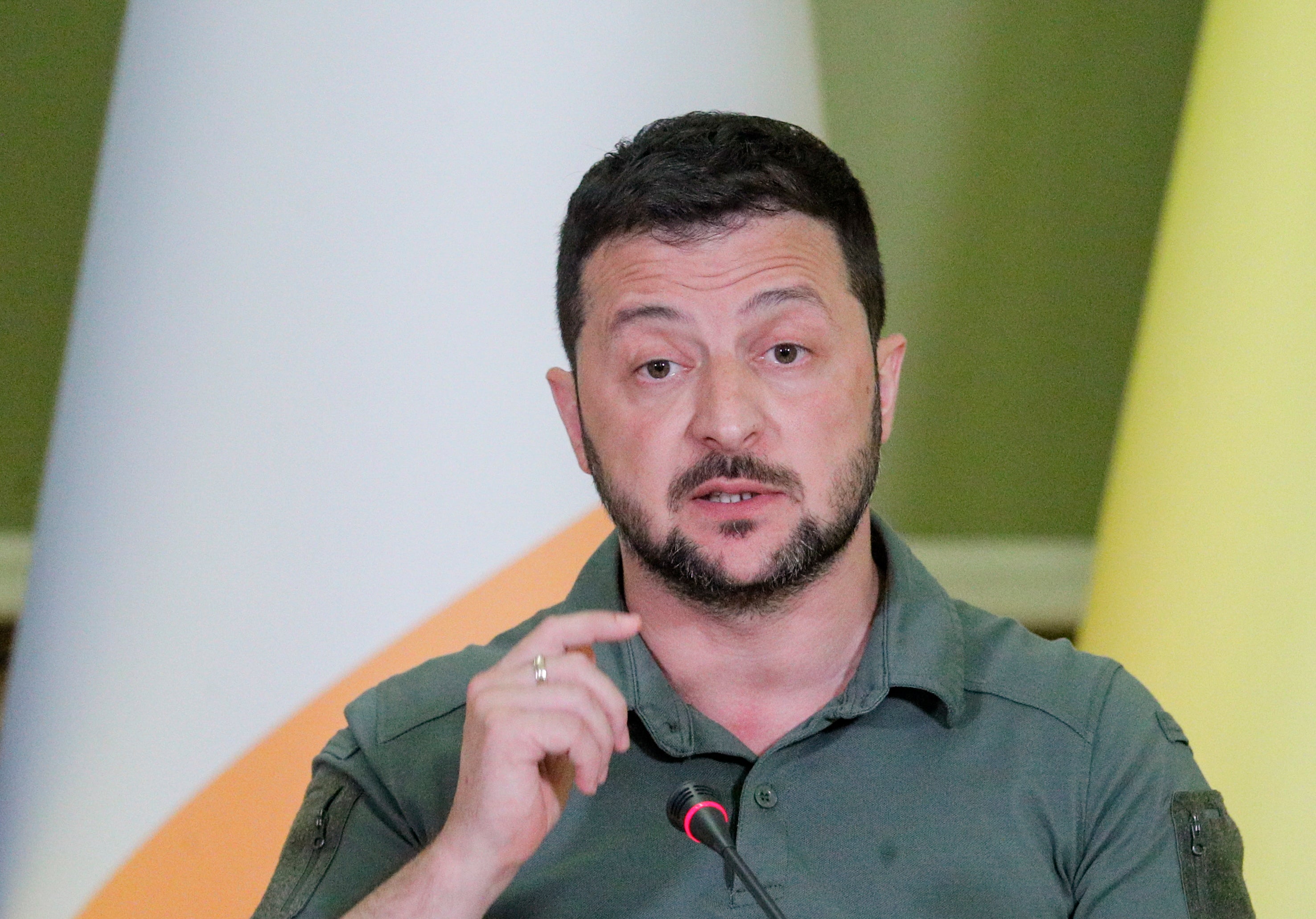 Ukrainian president Volodymyr Zelensky