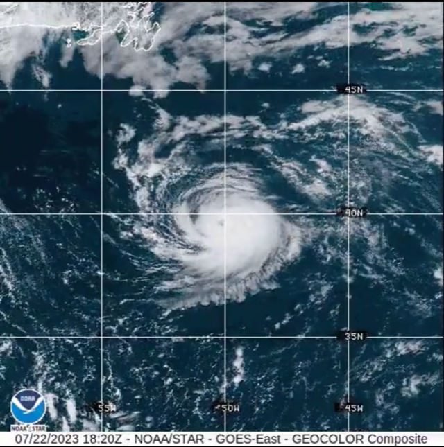 <p>Hurricane Don became the first hurricane of the 2023 Atlantic season</p>
