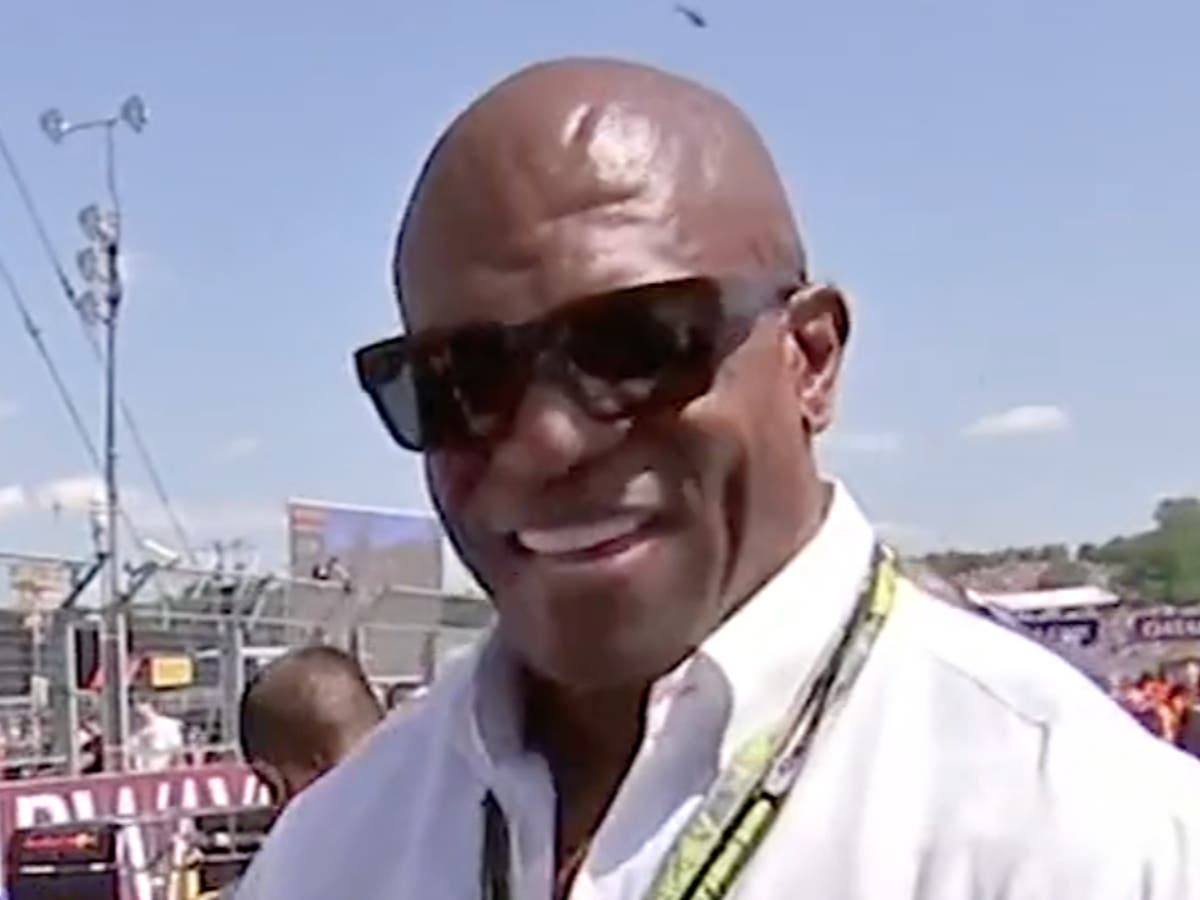 Terry Crews praised for brushing off abrupt F1 Martin Brundle interview moment
