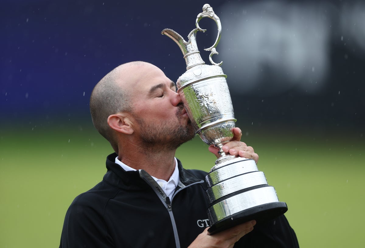 Brian Harman cruises to Open glory at drenched Hoylake after rare putting mastery