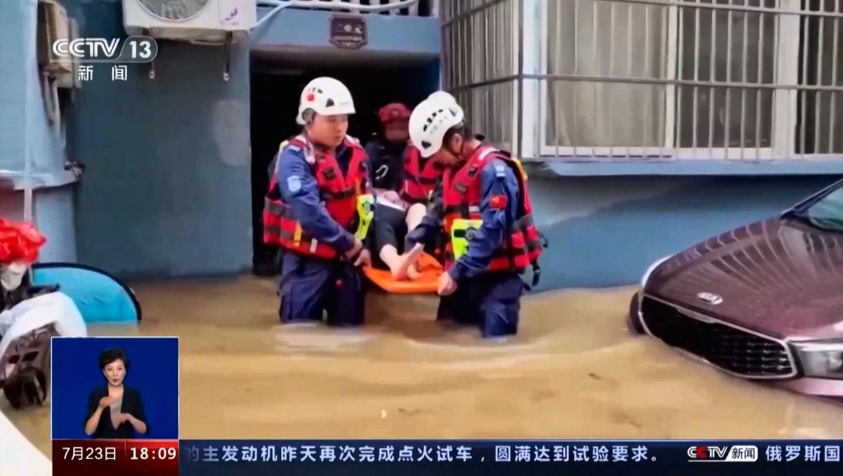 Flooding and a landslide in eastern China leave 5 dead and 3 missing