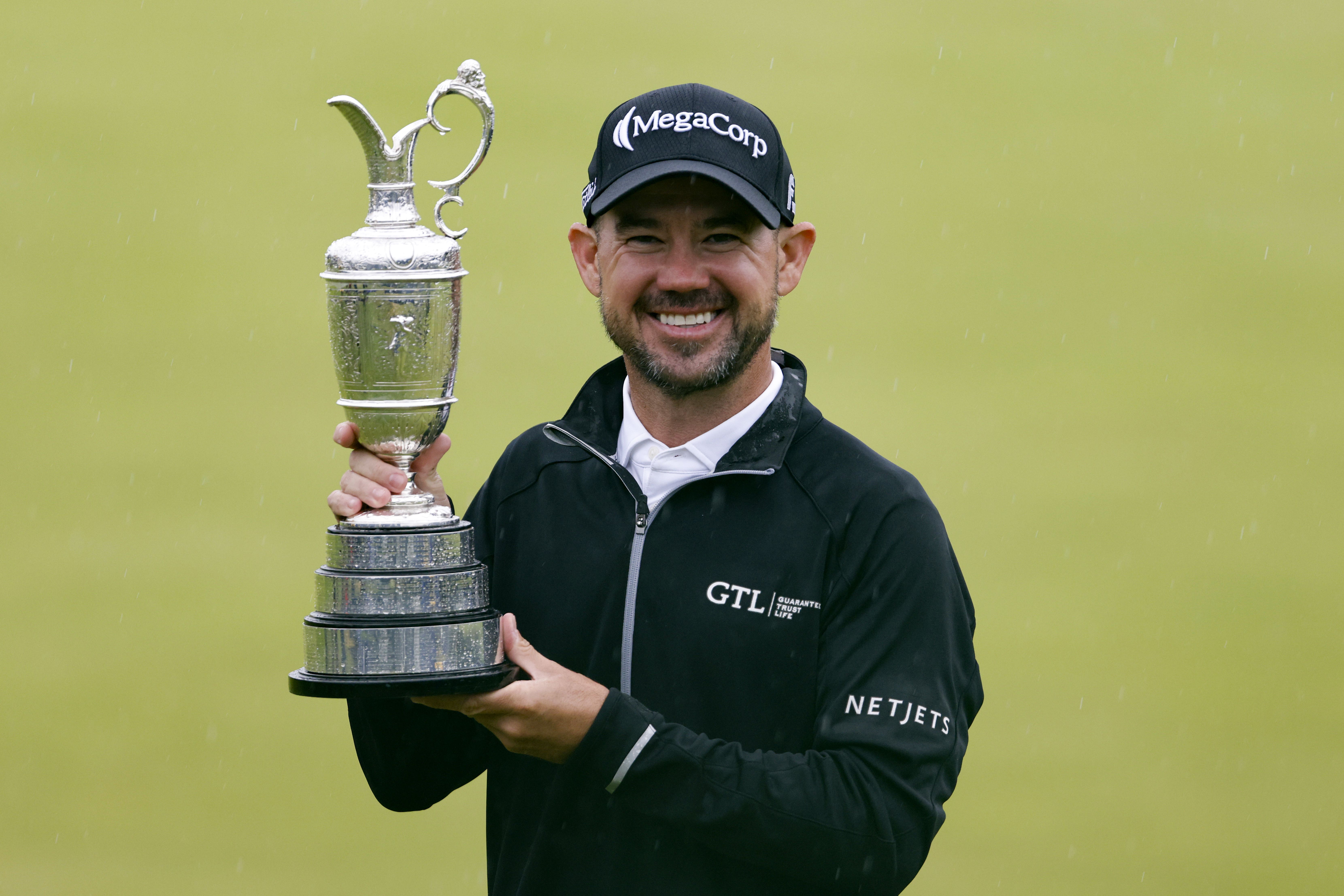 Brian Harman with the Claret Jug after winning the 151st Open at Royal Liverpool (Richard Sellers/PA)