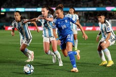 Women’s World Cup 2023 LIVE: Italy face Argentina before Brazil and Germany begin campagins