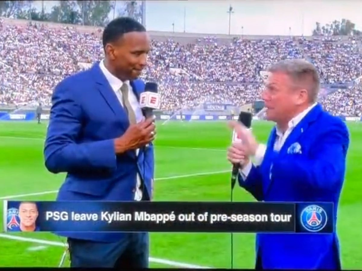 ESPN presenter Shaka Hislop collapses on air in scary moment during Real Madrid match