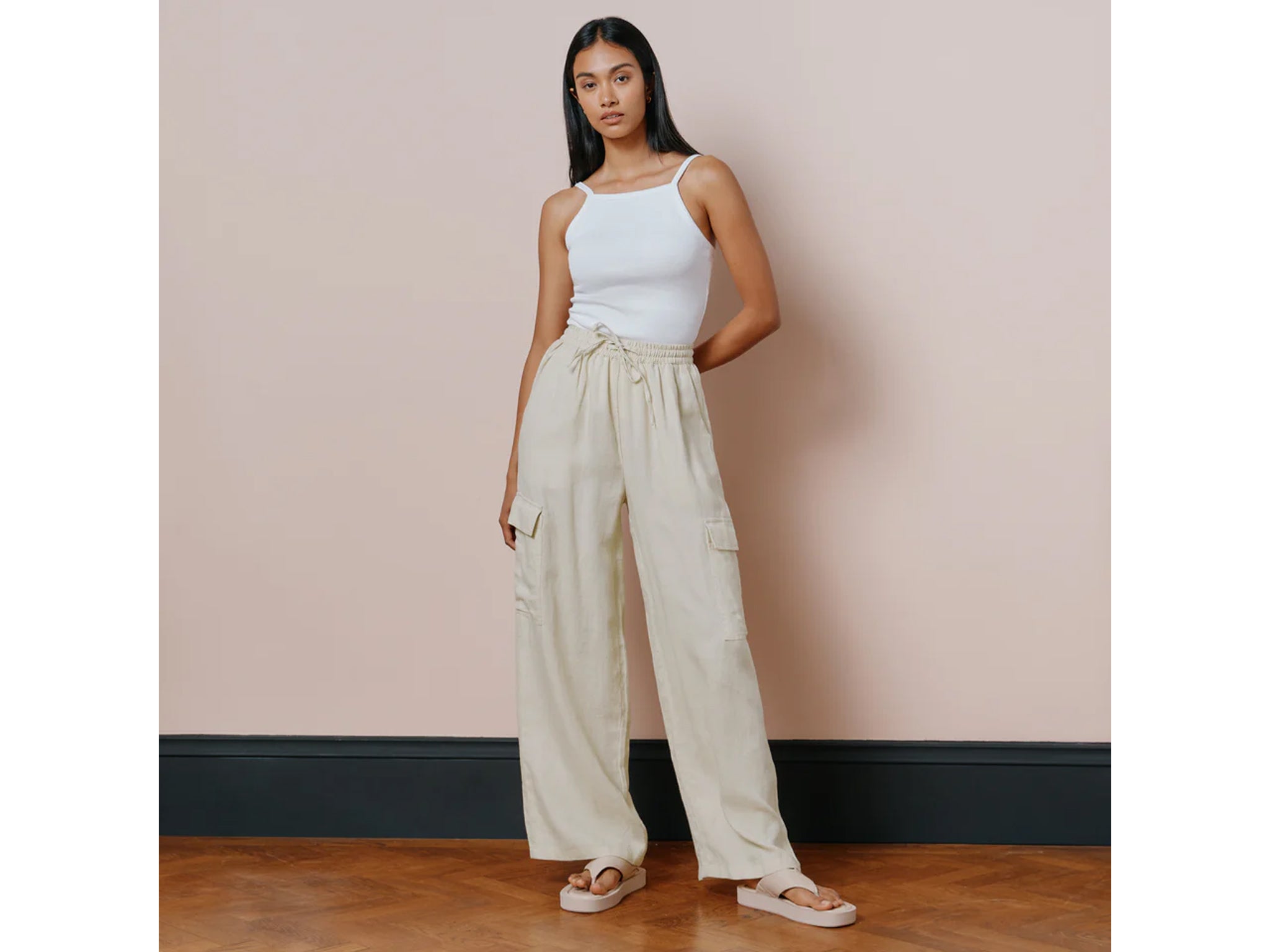Jacquemus Sauge High-rise Canvas Trousers in Natural | Lyst
