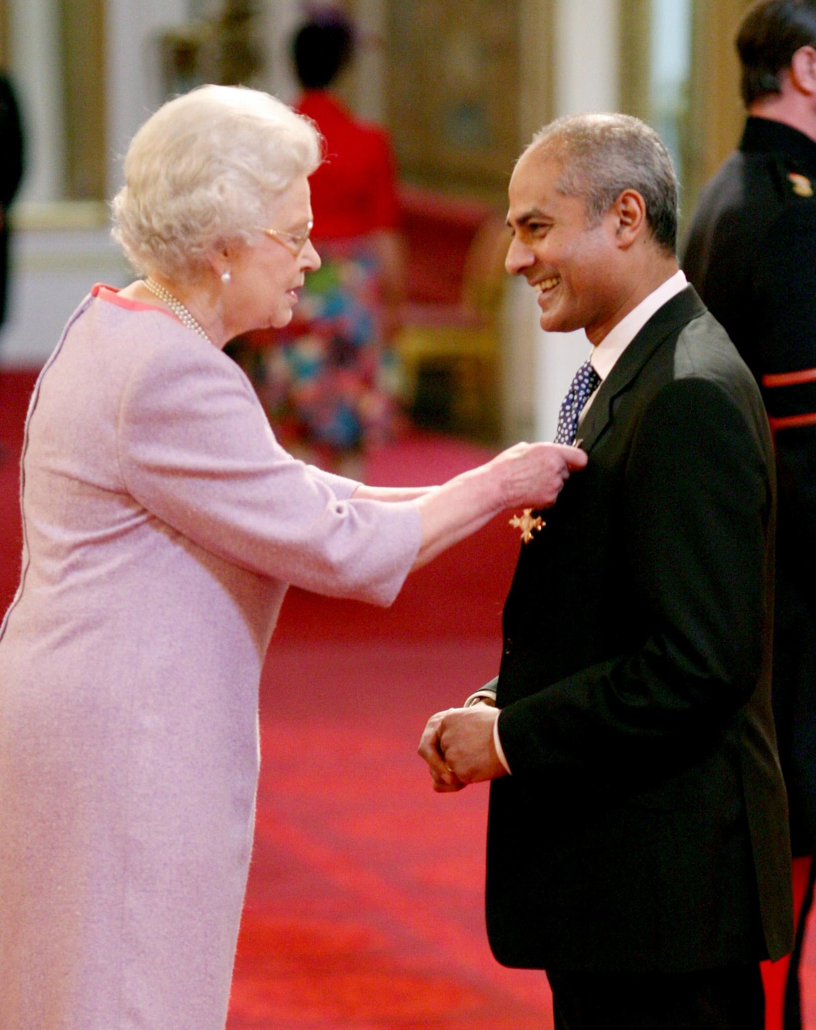 Alagiah was made an OBE by the late Queen at Buckingham Palace