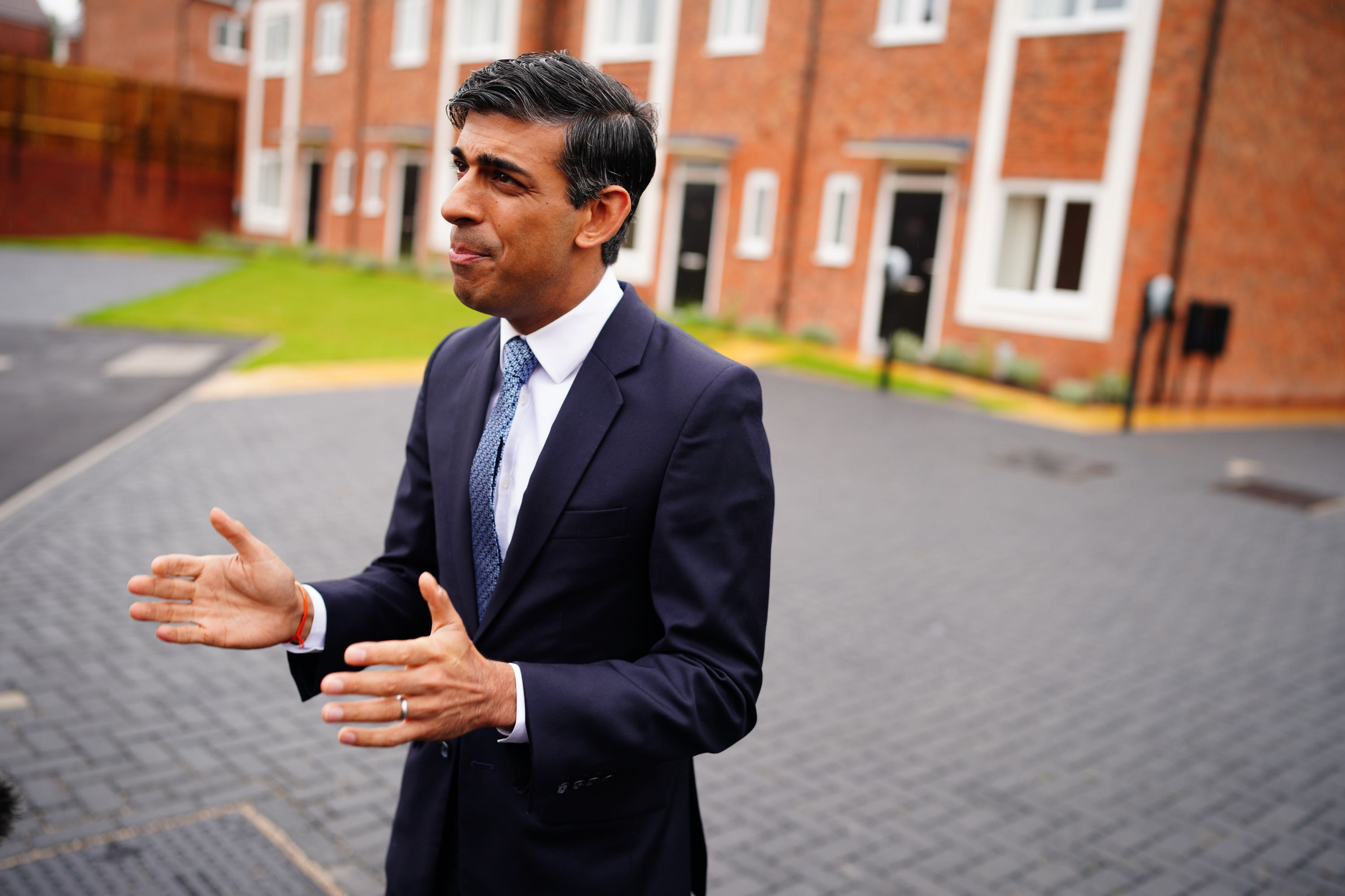Prime Minister Rishi Sunak has condemned ‘top-down targets’ on housebuilding (Ben Birchall/PA)