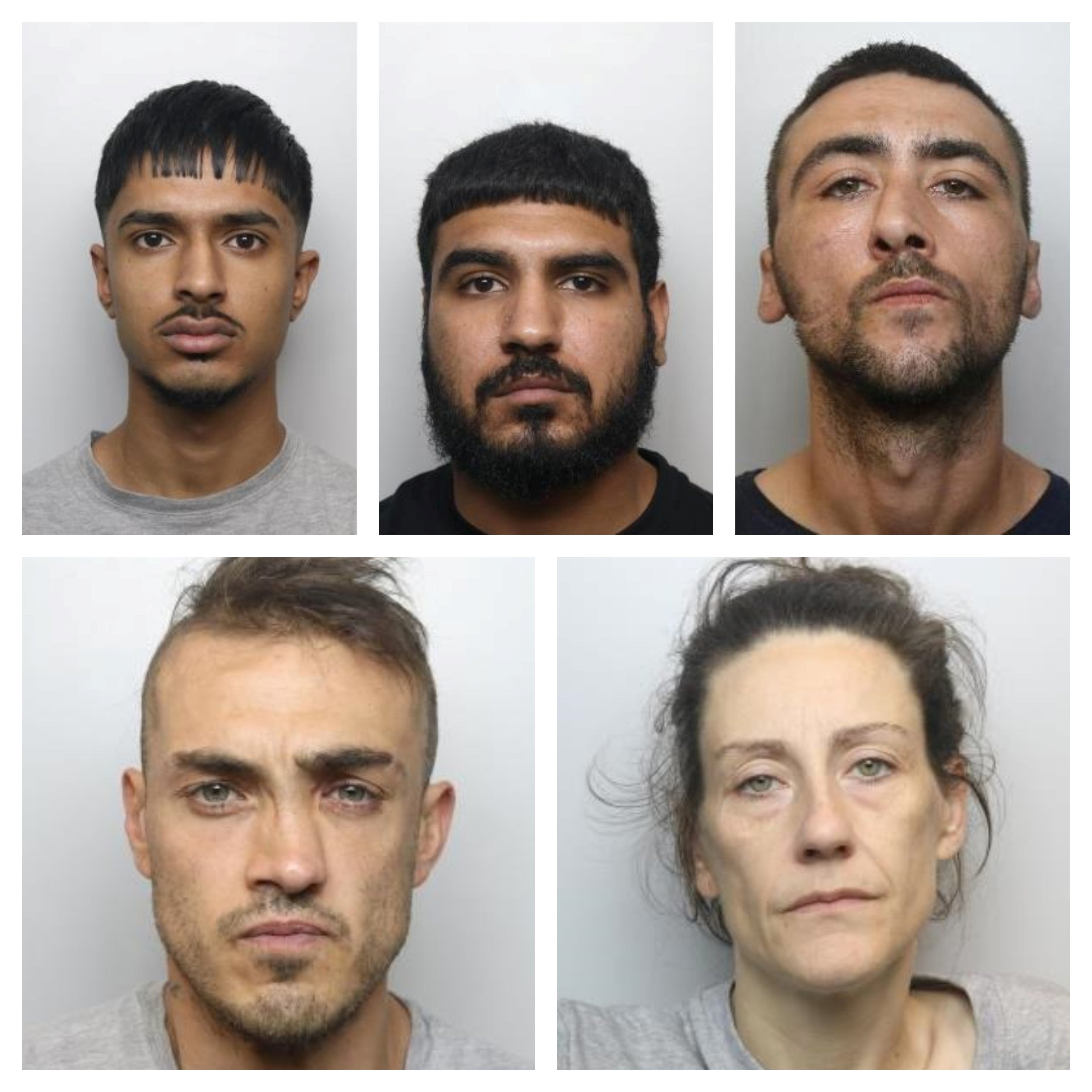 Guilty: (clockwise, from top left) Muhammad Ashraf, Arbab Yusuf, Kieron Millar, Lynette Myers and Robert Crookes