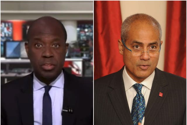 <p>Clive Myrie and George Alagiah</p>