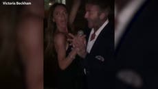 Victoria and David Beckham belt out Spice Girls hit during karaoke night
