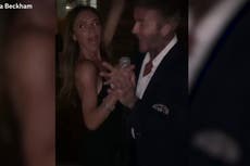 Victoria and David Beckham belt out Spice Girls hit during karaoke night