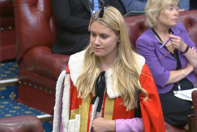 Lady Owen has taken her seat in the House of Lords (House of Lords)
