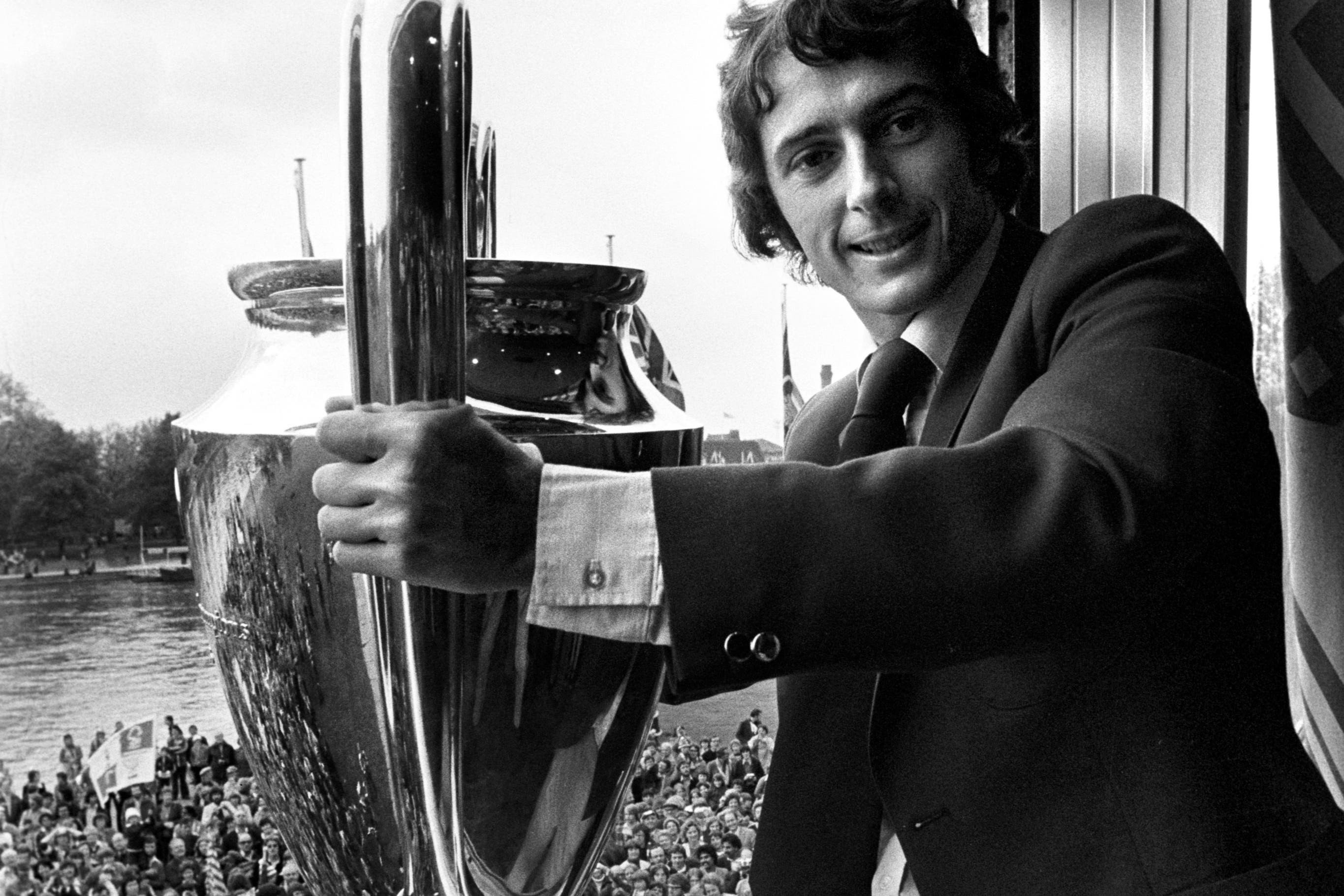 Trevor Francis with the European Cup at Nottingham Forest’s homecoming parade in June 1979