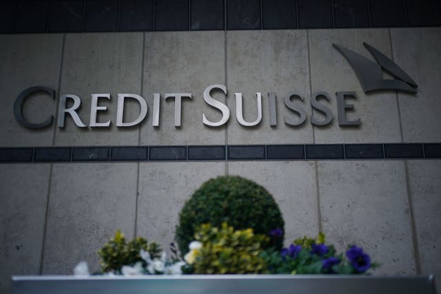 The Swiss bank was left in turmoil earlier this year before being bought by UBS (Yui Mok/PA)