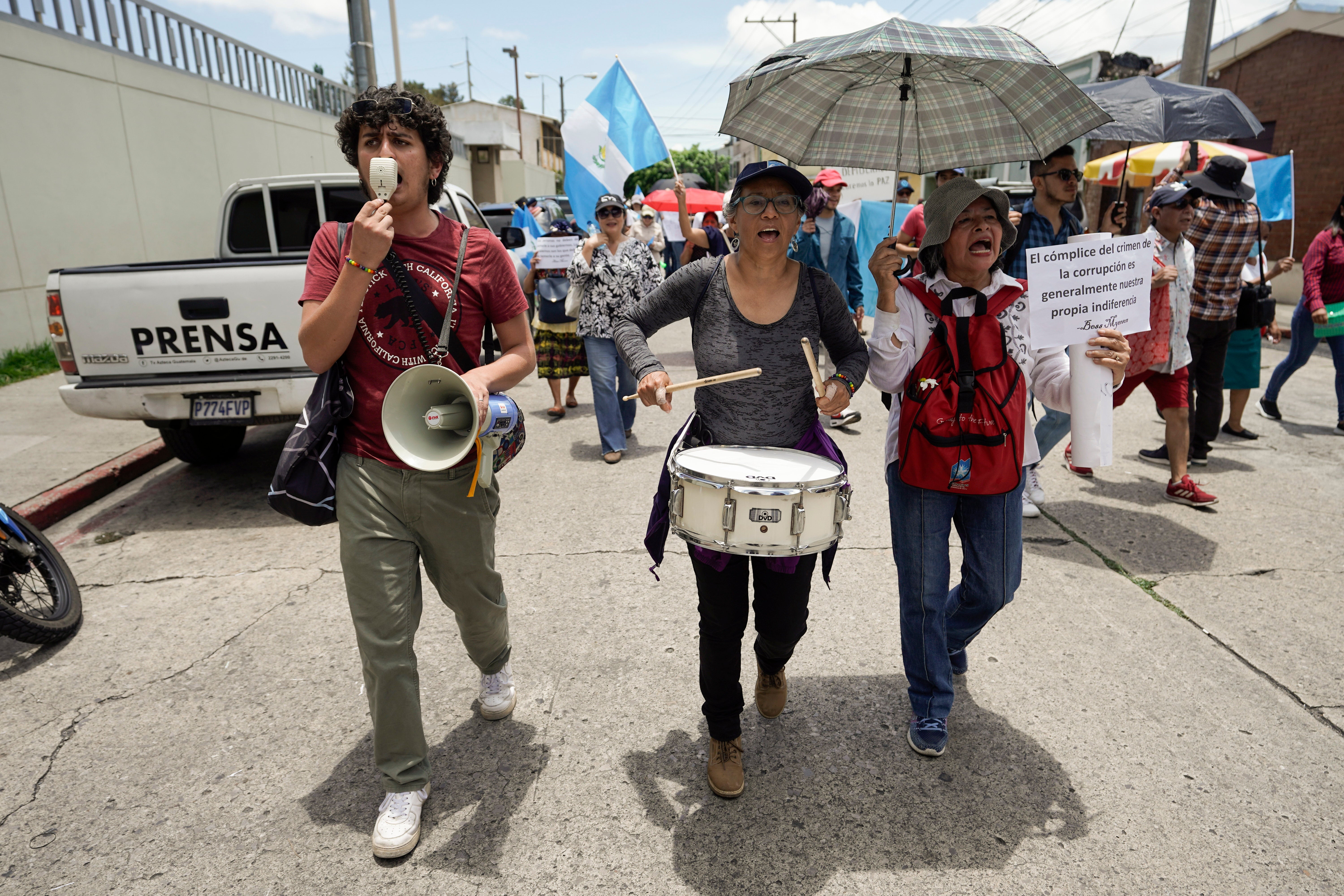 Guatemalans Protest Interference By Court Prosecutors In August S   Guatemala Election 73089 