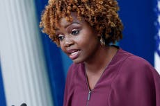 Watch as Karine Jean-Pierre holds White House briefing as Trump is expected to be indicted