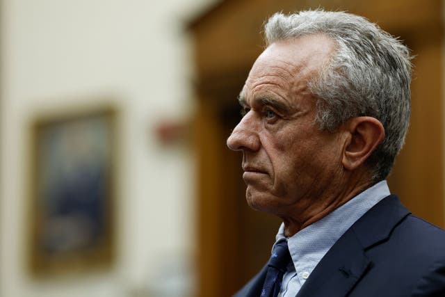 <p>Robert F Kennedy Jr attends a hearing held by the House Judiciary Committee</p>