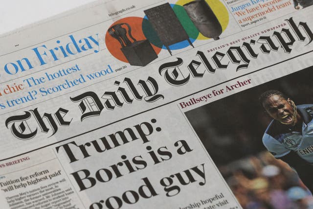 The publisher of The Daily and Sunday Telegraph says most of its annual sales now come from subscriptions (Jonathan Brady/PA)