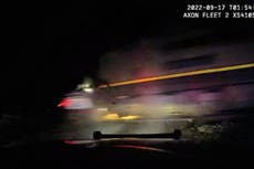 Officer who put suspect in car hit by train guilty of reckless endangerment but not manslaughter