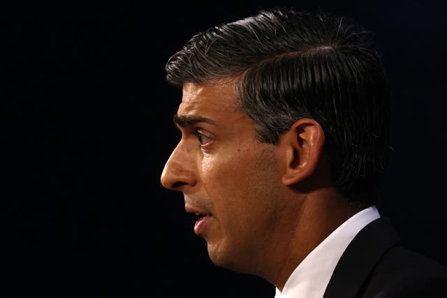 Rishi Sunak is facing pressure as he considers watering down commitments on climate change (Henry Nicholls/PA)