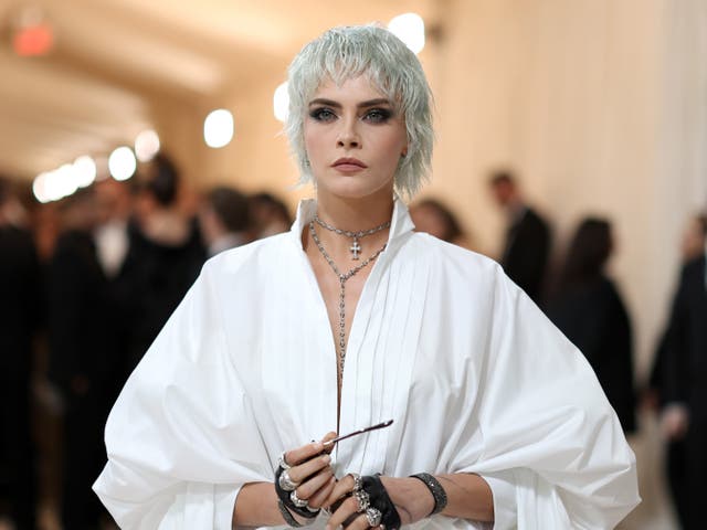 <p> Cara Delevingne attends The 2023 Met Gala Celebrating "Karl Lagerfeld: A Line Of Beauty" at The Metropolitan Museum of Art on May 01, 2023</p>