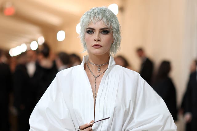 <p> Cara Delevingne attends The 2023 Met Gala Celebrating "Karl Lagerfeld: A Line Of Beauty" at The Metropolitan Museum of Art on May 01, 2023</p>
