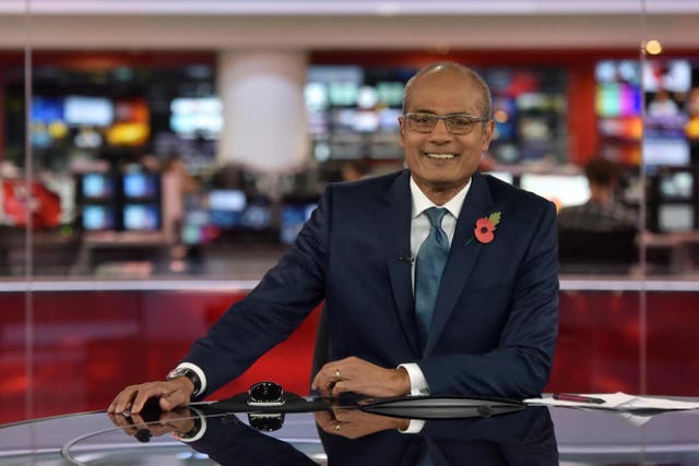 George Alagiah ‘lifted the room by coming in’, BBC world affairs editor John Simpson said (Jeff Overs/BBC/PA)