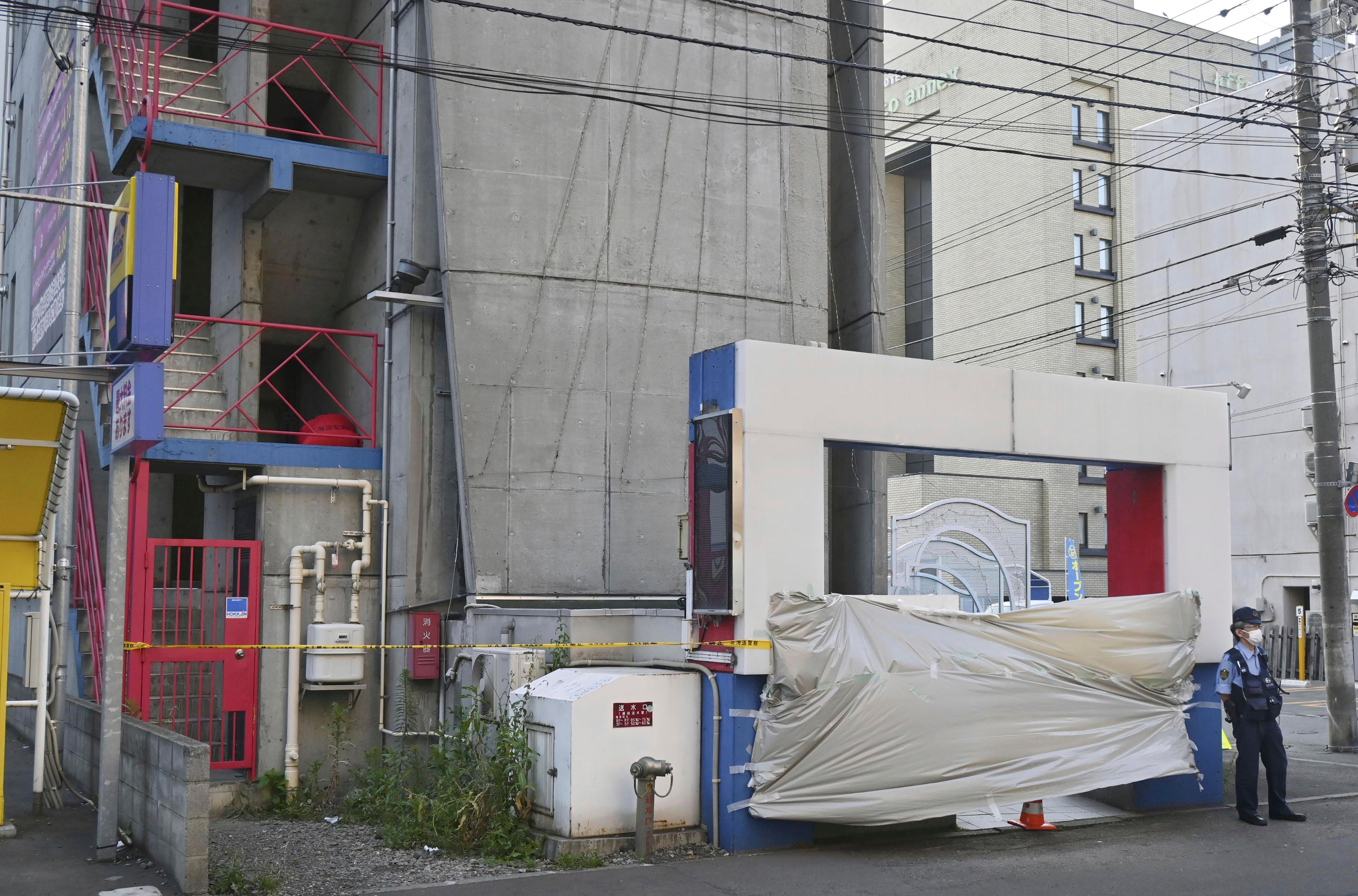 Hotel sealed in Sapporo, northern Japan after headless body of a man was discovered