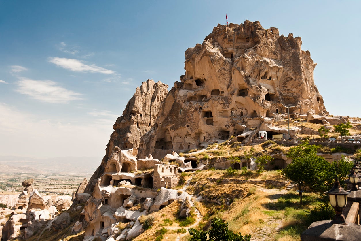 Uchisar Castle is one of the area’s most well-known tourist attractions