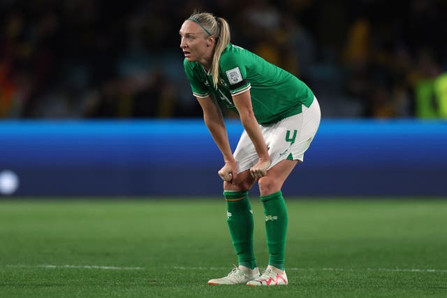 Louise Quinn is a doubt for Republic of Ireland’s game against Canada (Isabel Infantes/PA)
