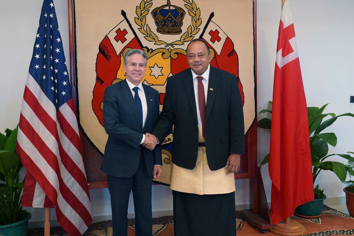 Blinken visits tiny Tonga as US continues diplomatic push to counter China in the Pacific