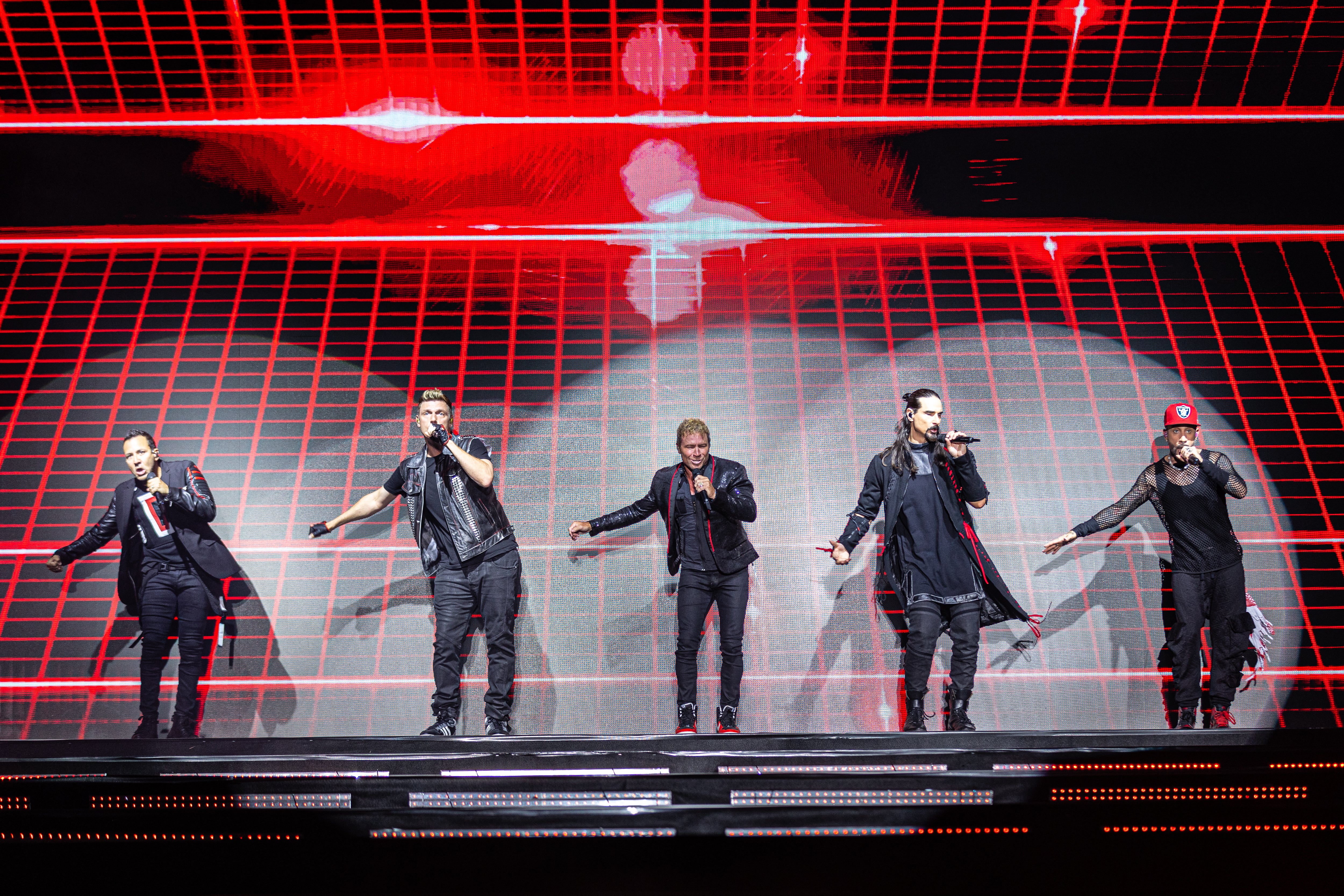 The Backstreet Boys perform on their DNA World Tour in Mumbai