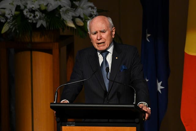 <p>Former prime minister of Australia John Howard </p>