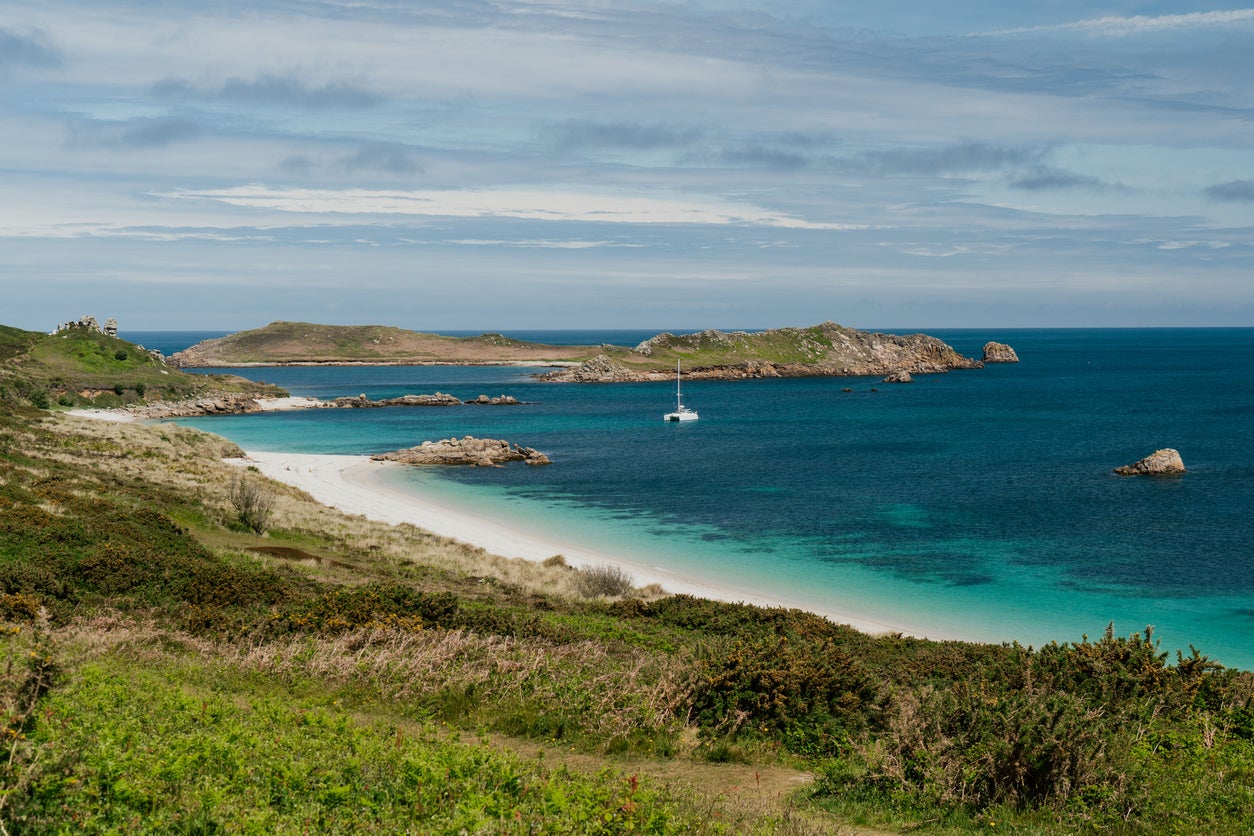 A view of Great Bay on the Isle of St Martin’s