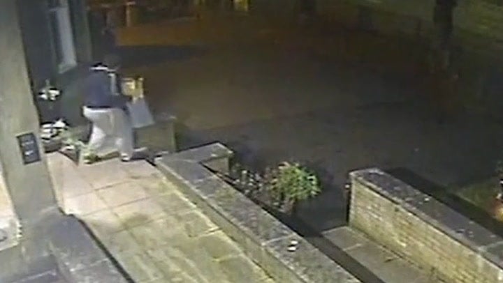 <p>CCTV shows Connor Gibson disposing of items and walking home after murdering teenage sister Amber.</p>